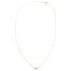 CZ Triple Bezel Pendant Necklace 14K sold by Adina Eden's