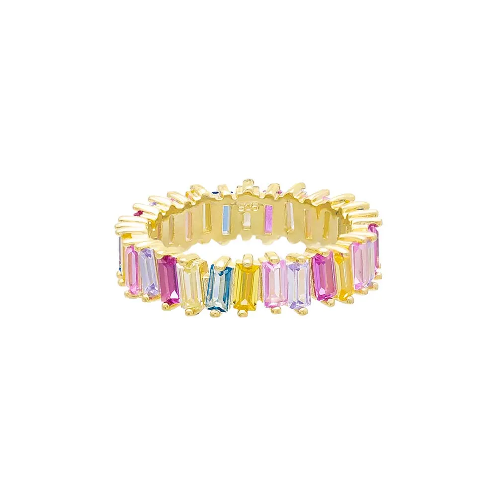 Pastel Scattered Eternity Band sold by Adina Eden's product image thumbnail 4