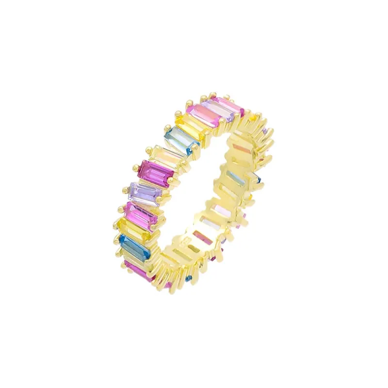 Pastel Scattered Eternity Band sold by Adina Eden's