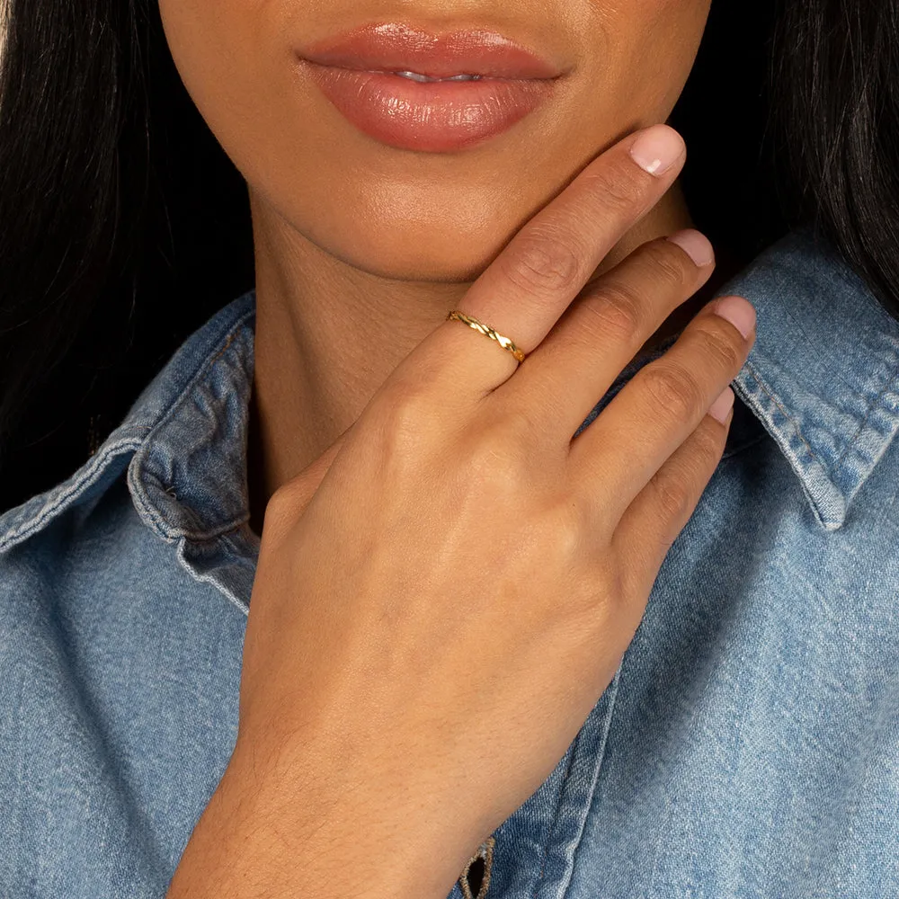 Thin Braided Ring sold by Adina Eden's product image thumbnail 3