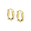 Solid Twister Squiggly Hoop Earring sold by Adina Eden's