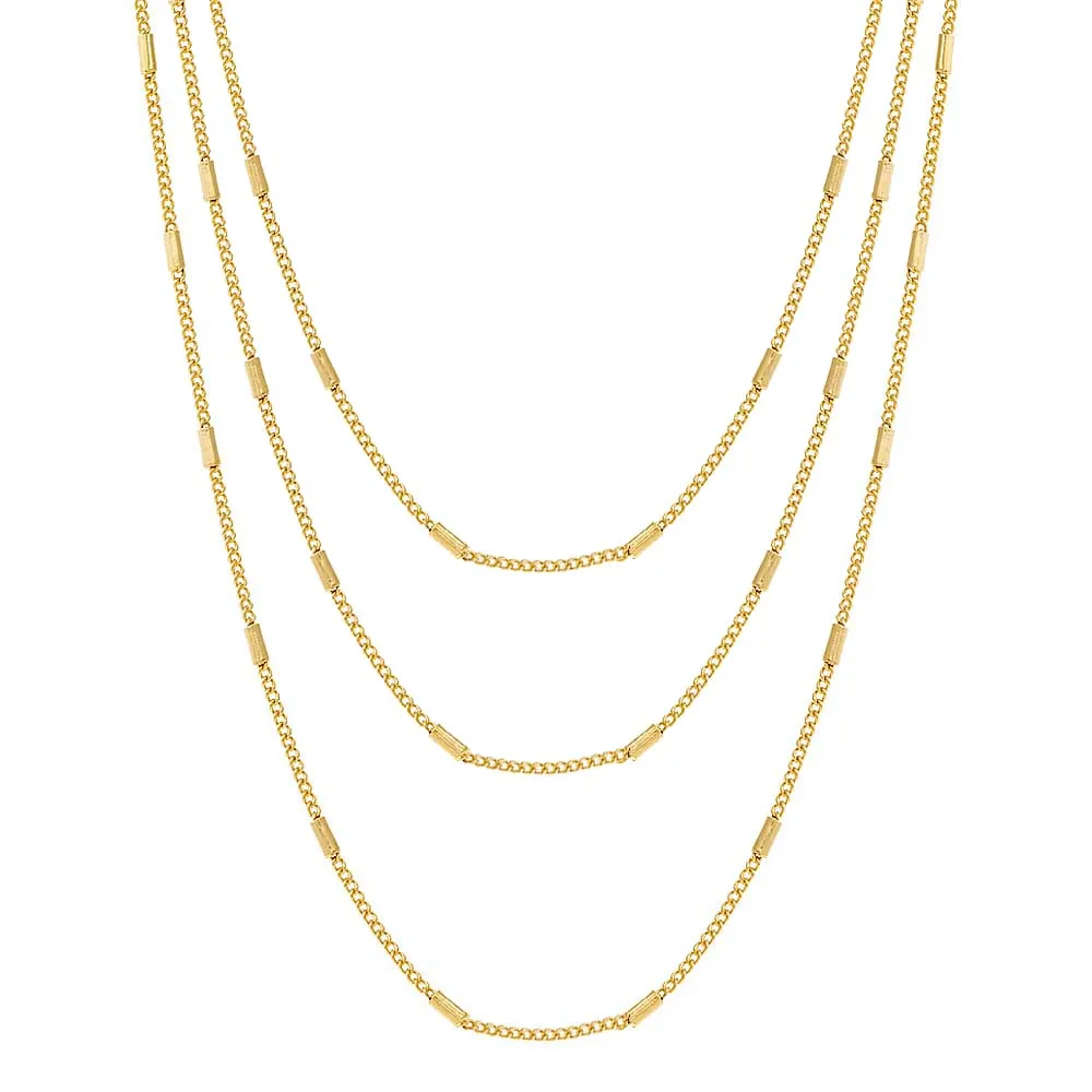Men's Cylinder Chain Necklace sold by Adina Eden's product image thumbnail 2