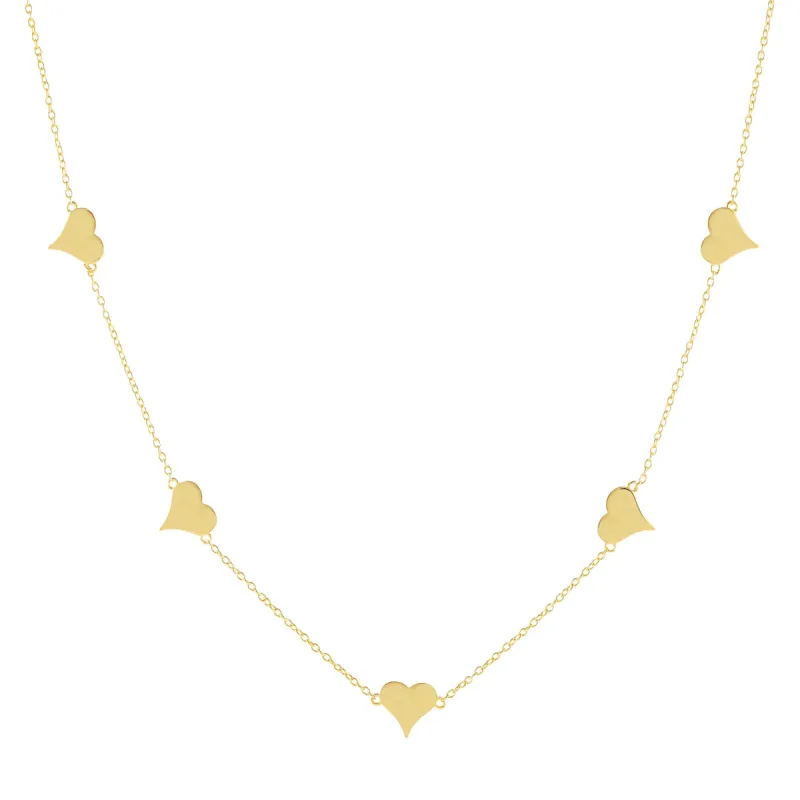 Multi Heart Necklace sold by Adina Eden's