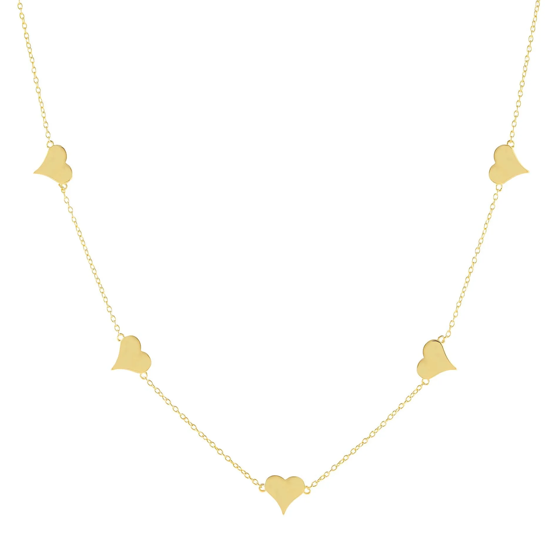 Multi Heart Necklace sold by Adina Eden's