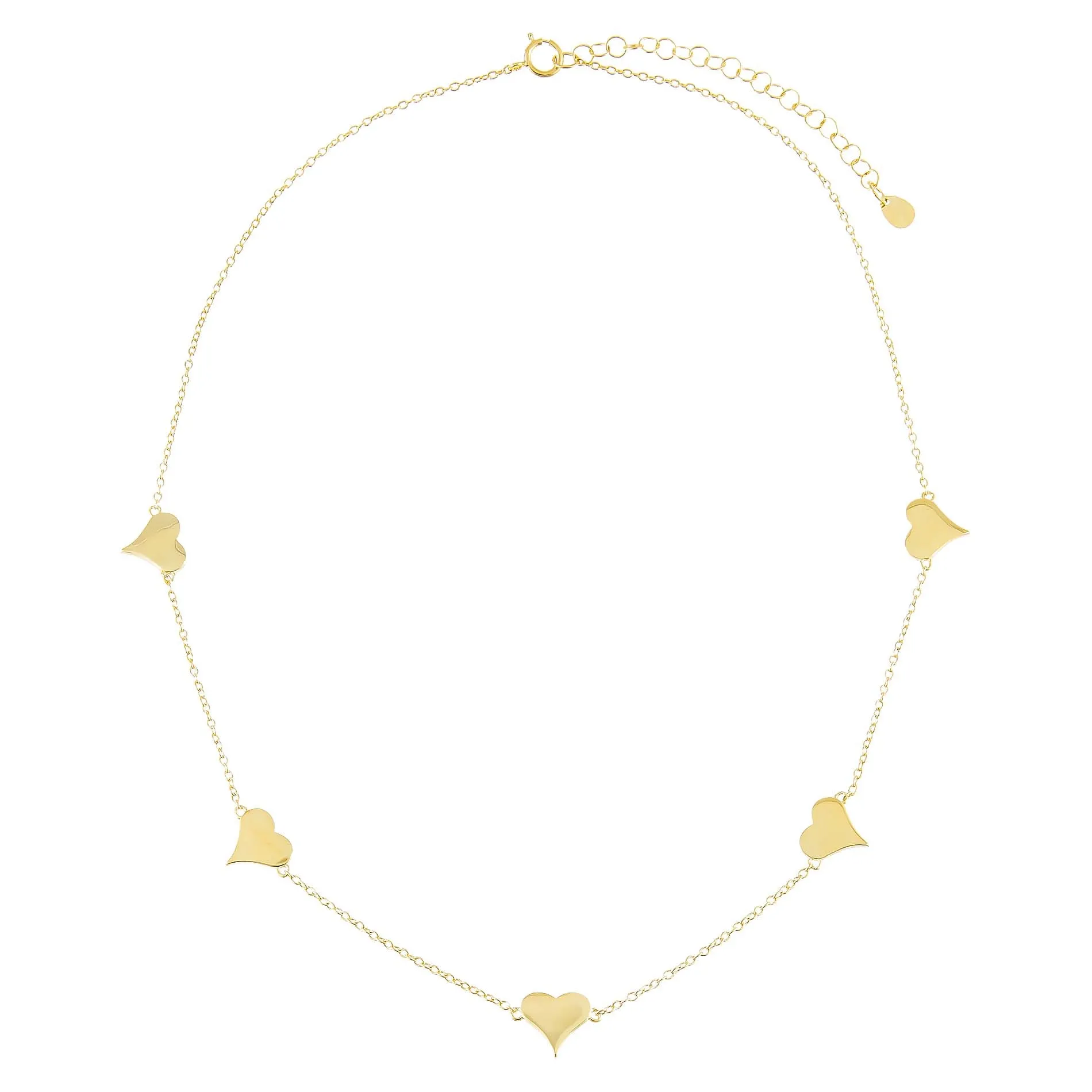 Multi Heart Necklace sold by Adina Eden's product image thumbnail 3