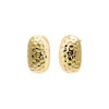 Indented Puffy Oval Stud Earring sold by Adina Eden's