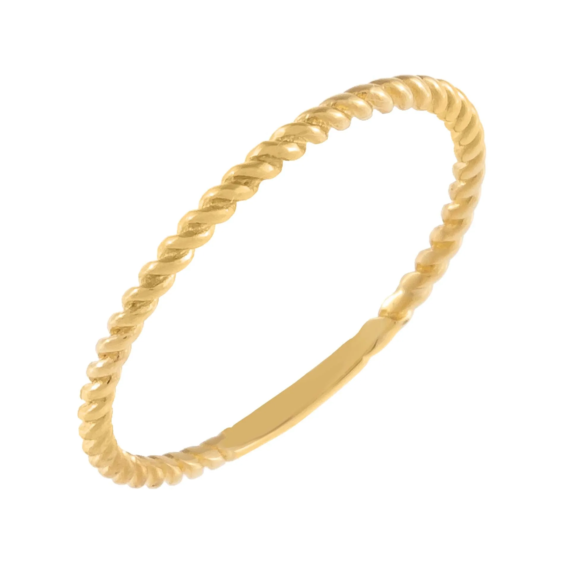 Thin Rope Ring 14K sold by Adina Eden's
