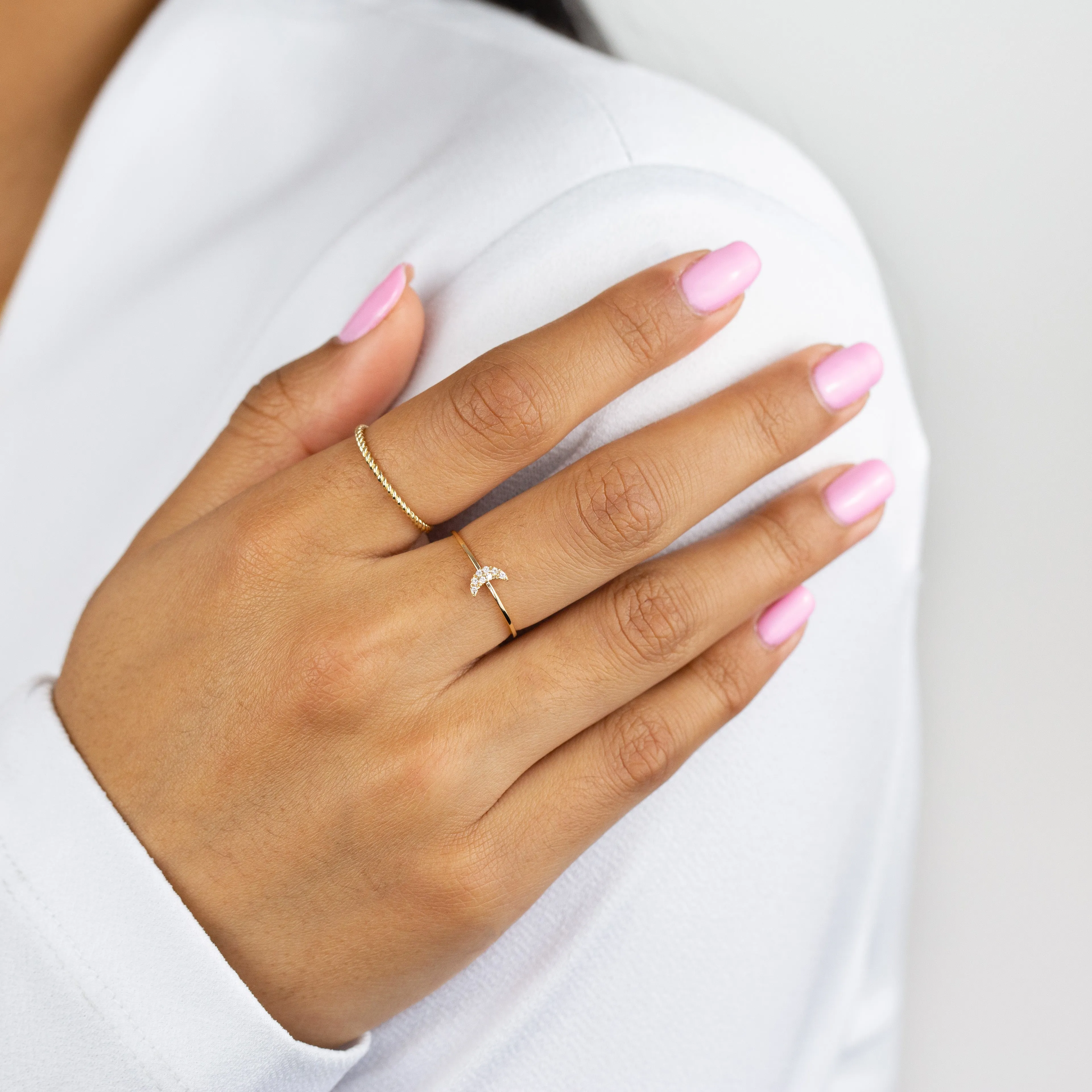 Thin Rope Ring 14K sold by Adina Eden's product image thumbnail 2