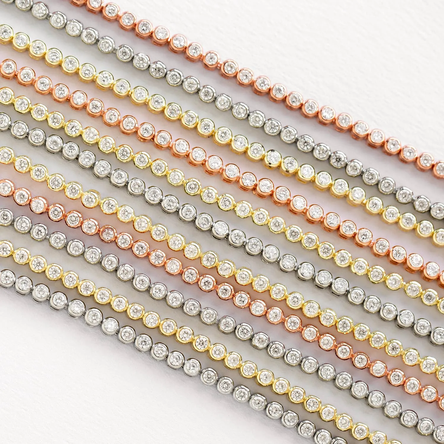 CZ Bezel Necklace sold by Adina Eden's product image thumbnail 4