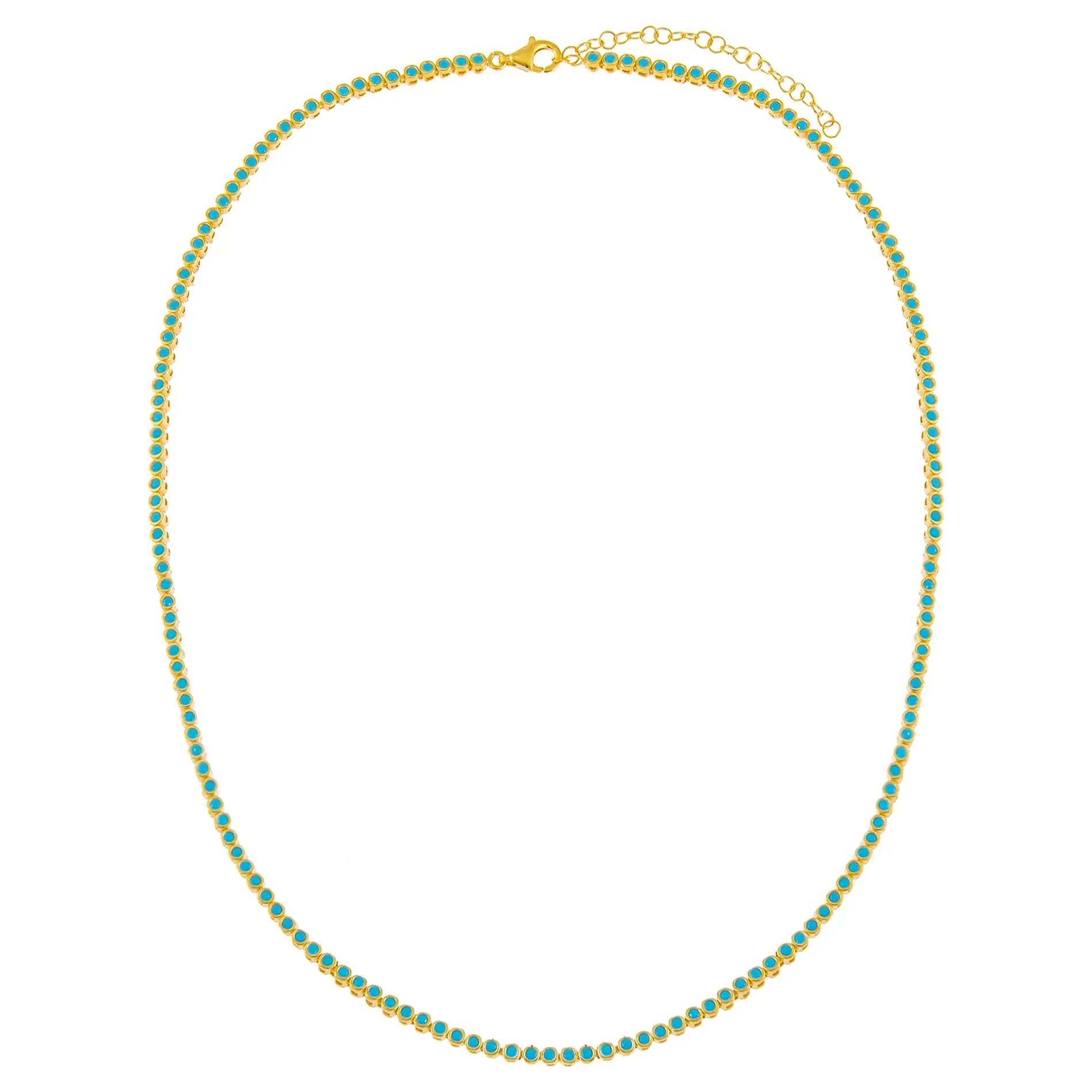 CZ Bezel Necklace sold by Adina Eden's