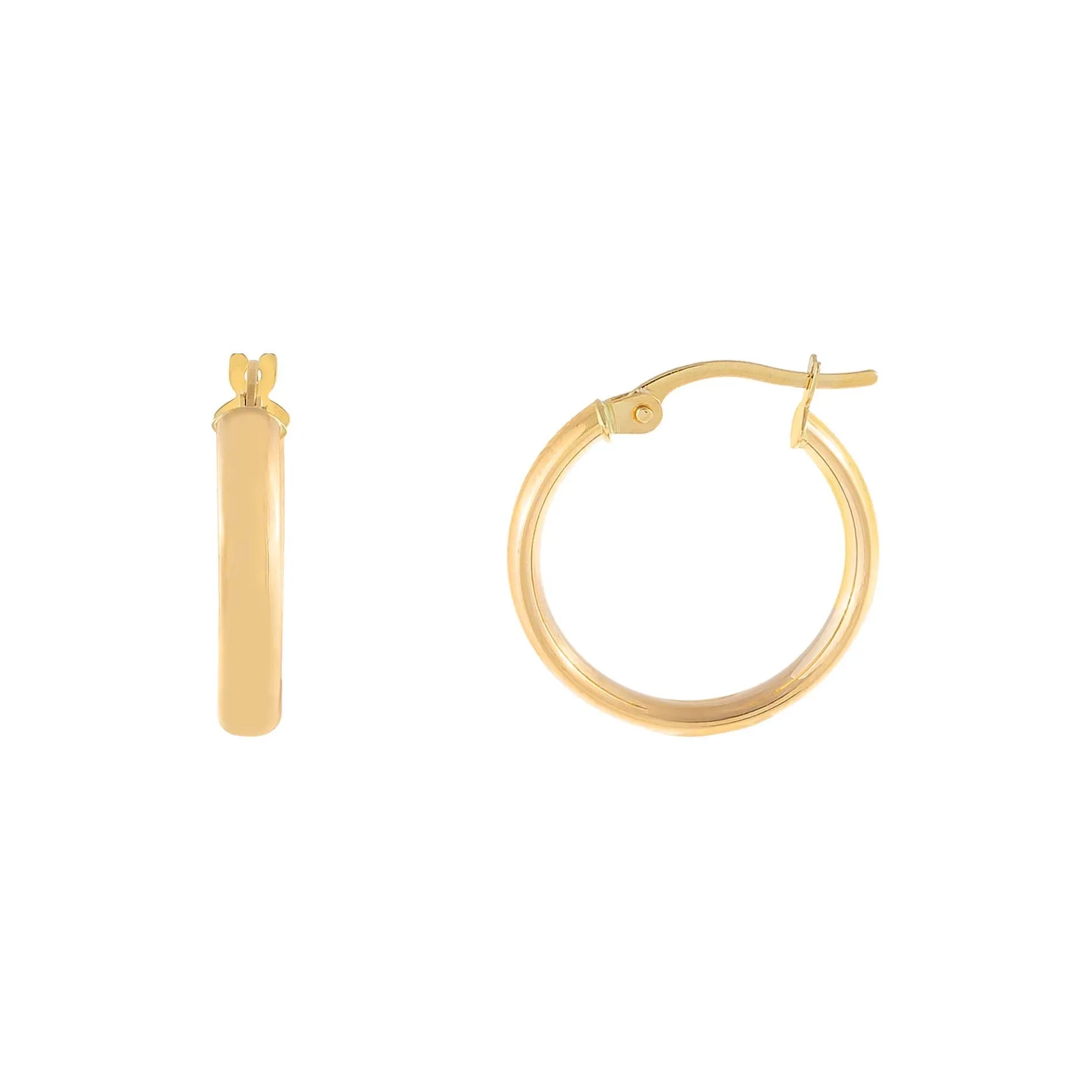 Wide Hollow Hoop Earring 14K sold by Adina Eden's product image thumbnail 3