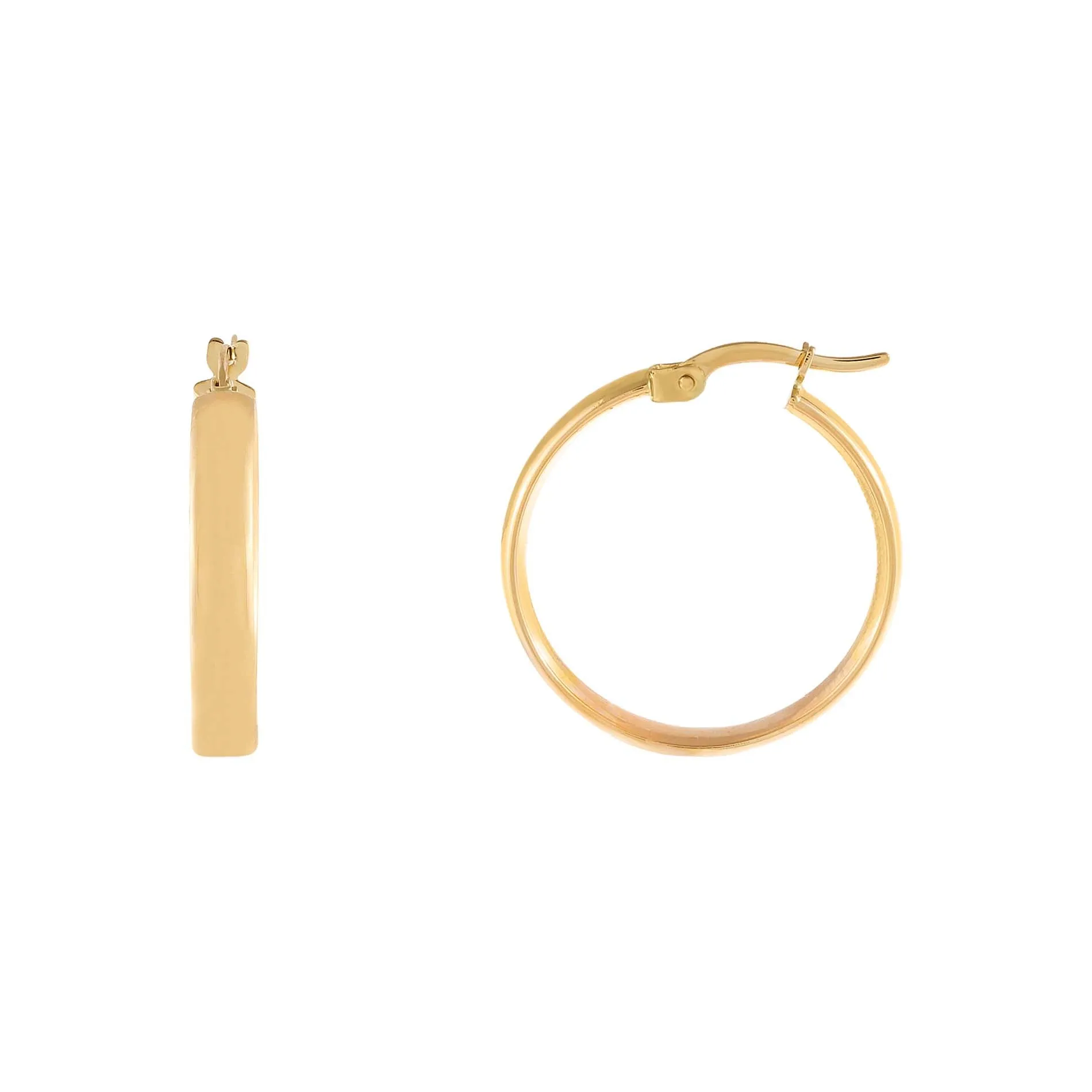 Wide Hollow Hoop Earring 14K sold by Adina Eden's product image thumbnail 4