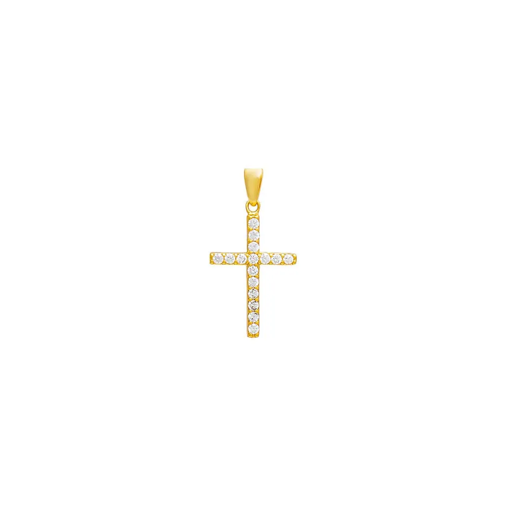 Pave Cross Necklace Charm sold by Adina Eden's