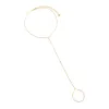 Single Bezel Foot Chain sold by Adina Eden's