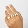 Mini Starburst Signet Ring sold by Adina Eden's