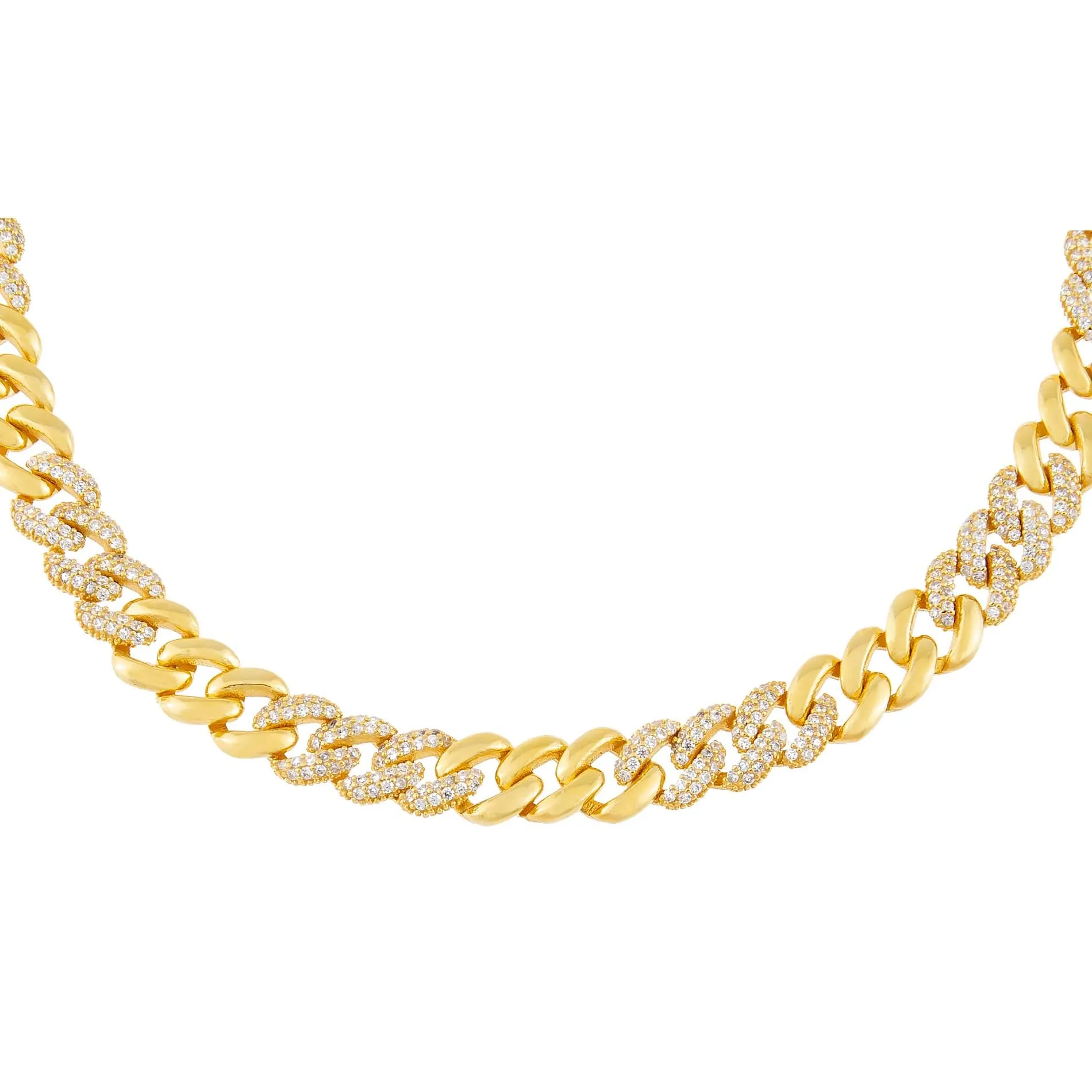 Pavé Chain Link Choker sold by Adina Eden's