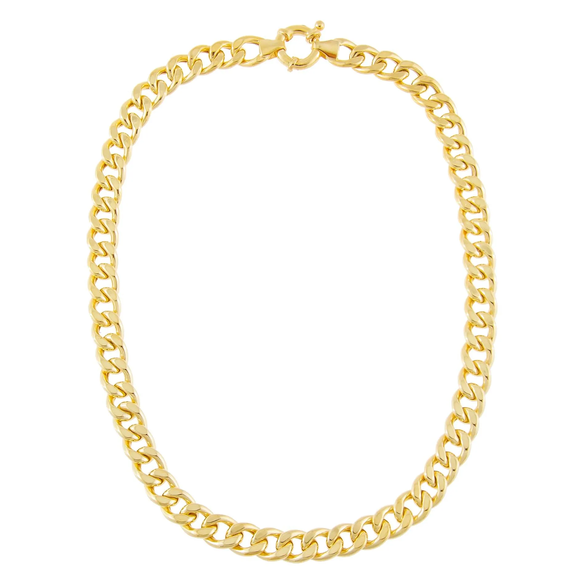 Medium Miami Curb Link Necklace sold by Adina Eden's product image thumbnail 3