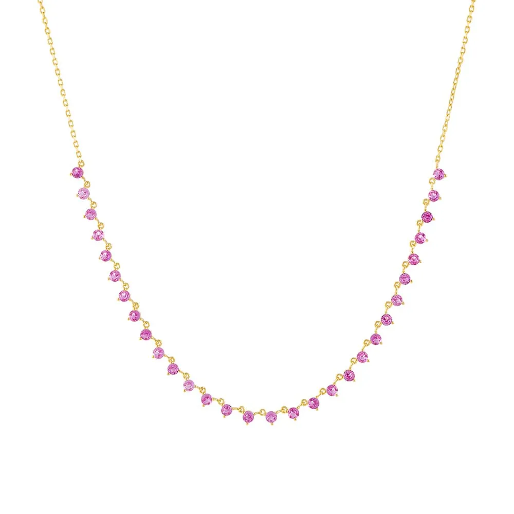 Colored Multi Stone Necklace sold by Adina Eden's product image thumbnail 4