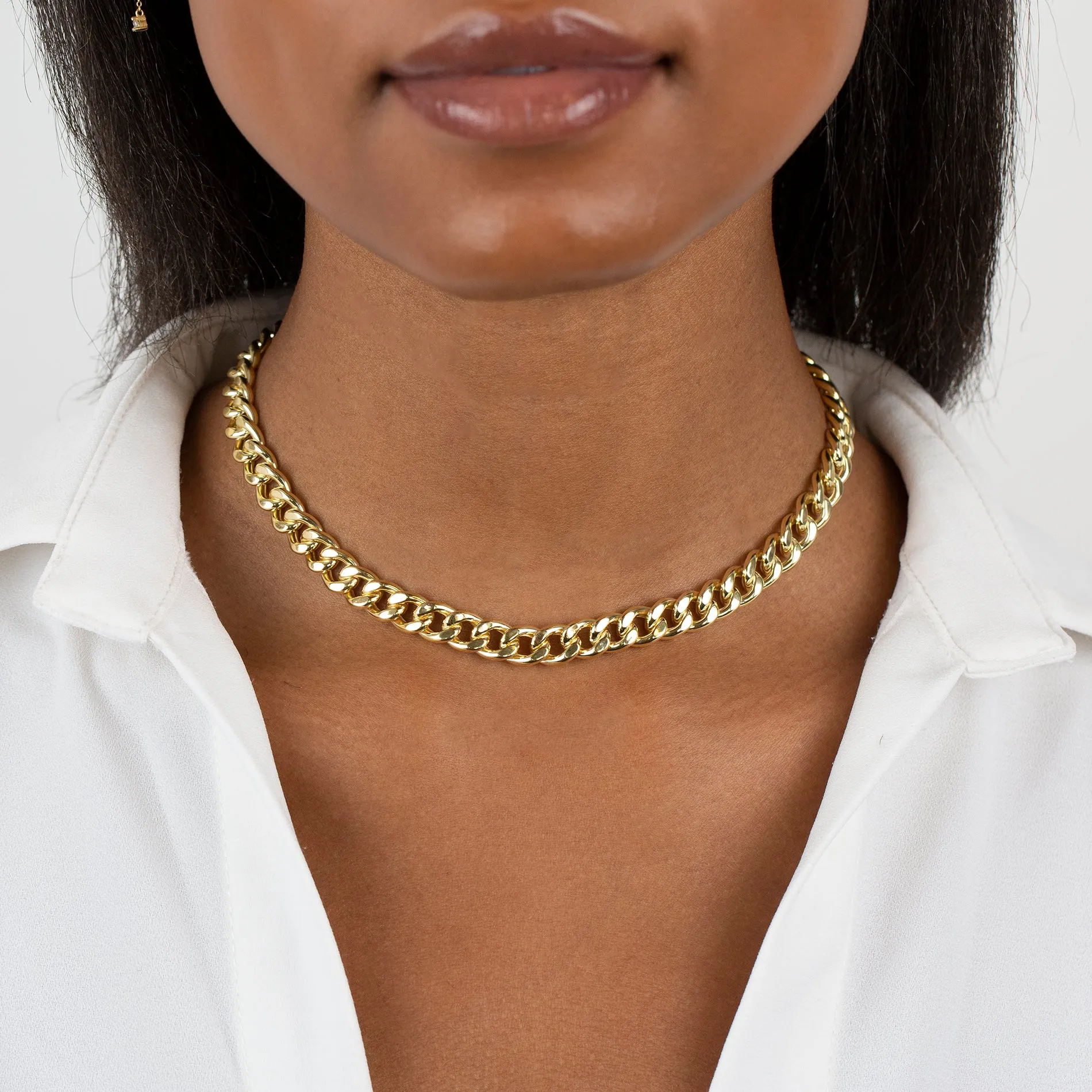 Medium Miami Curb Link Necklace sold by Adina Eden's product image thumbnail 2