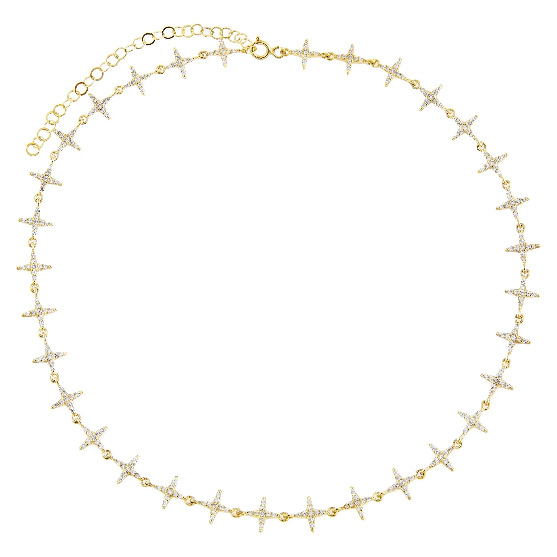 CZ Diamond Shape Choker sold by Adina Eden's product image thumbnail 2