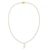 Dangling CZ Tennis Necklace sold by Adina Eden's
