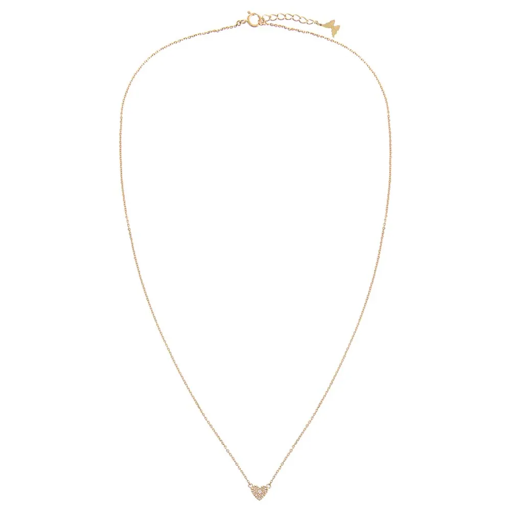Diamond Pavé Heart Necklace 14K sold by Adina Eden's product image thumbnail 4