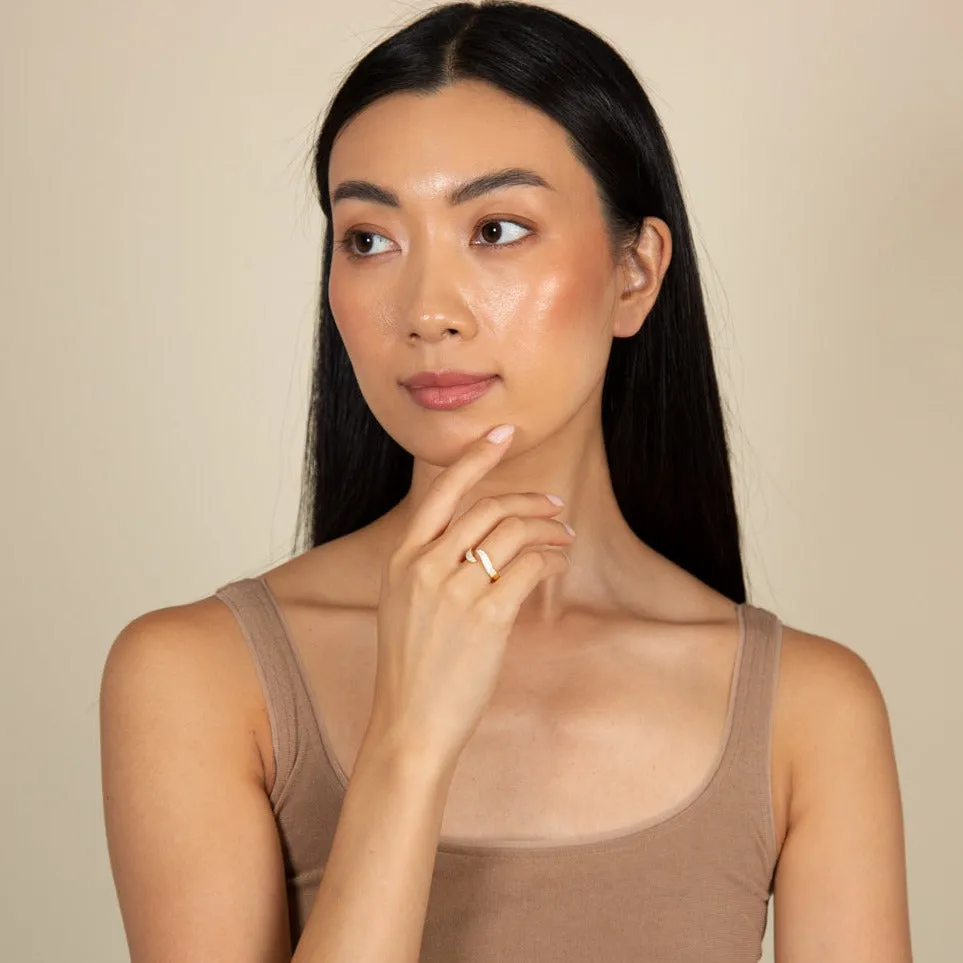 Pavé Wave Open Ring sold by Adina Eden's product image thumbnail 3