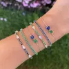 CZ Colored Teardrop Tennis Bracelet sold by Adina Eden's