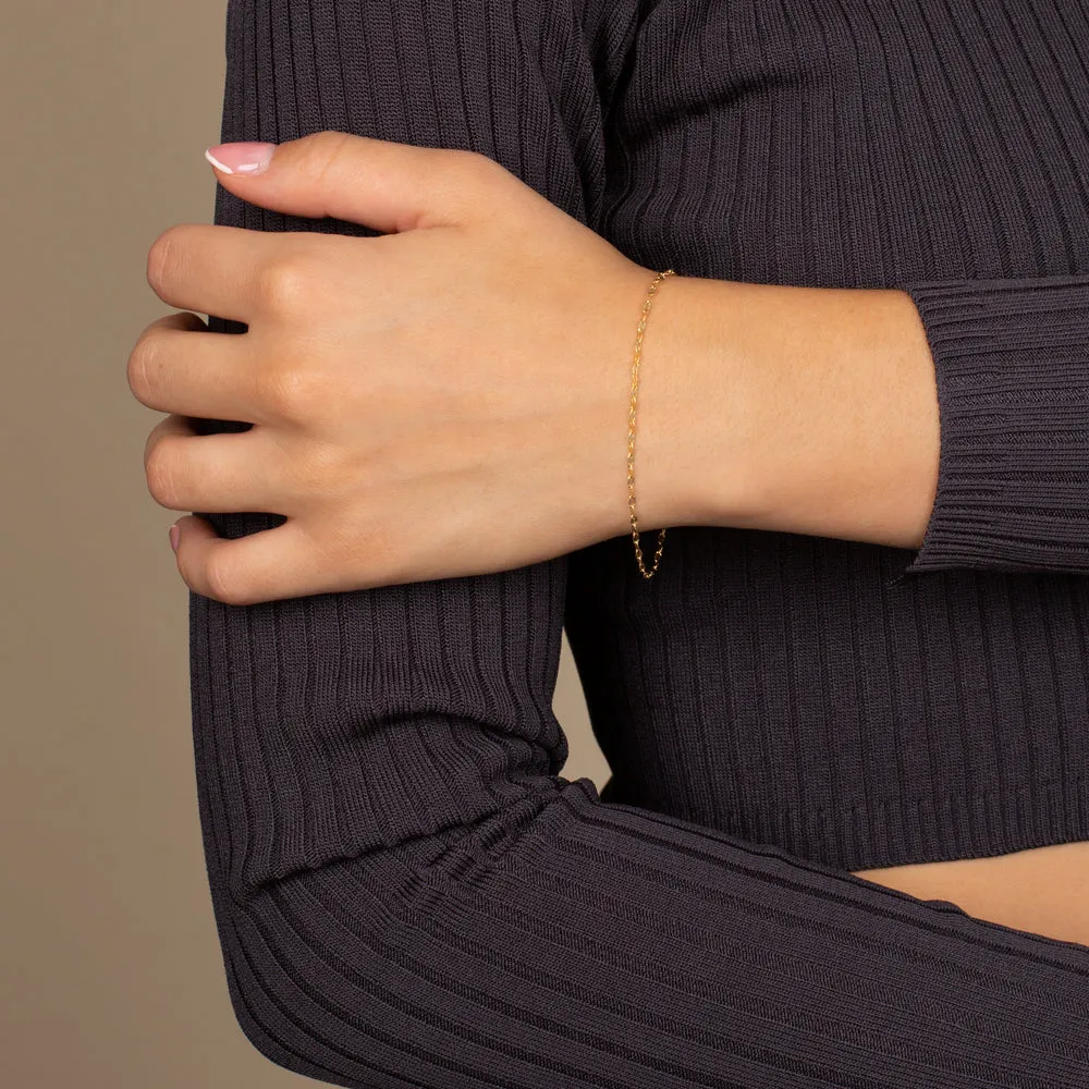 Mariner Link Chain Bracelet 14K sold by Adina Eden's product image thumbnail 2