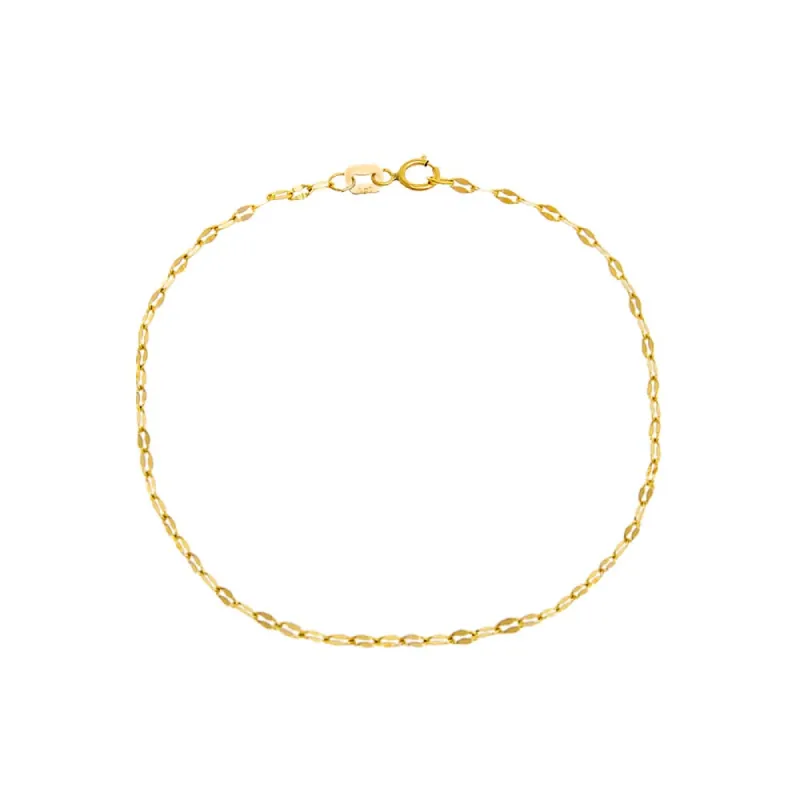 Mariner Link Chain Bracelet 14K sold by Adina Eden's
