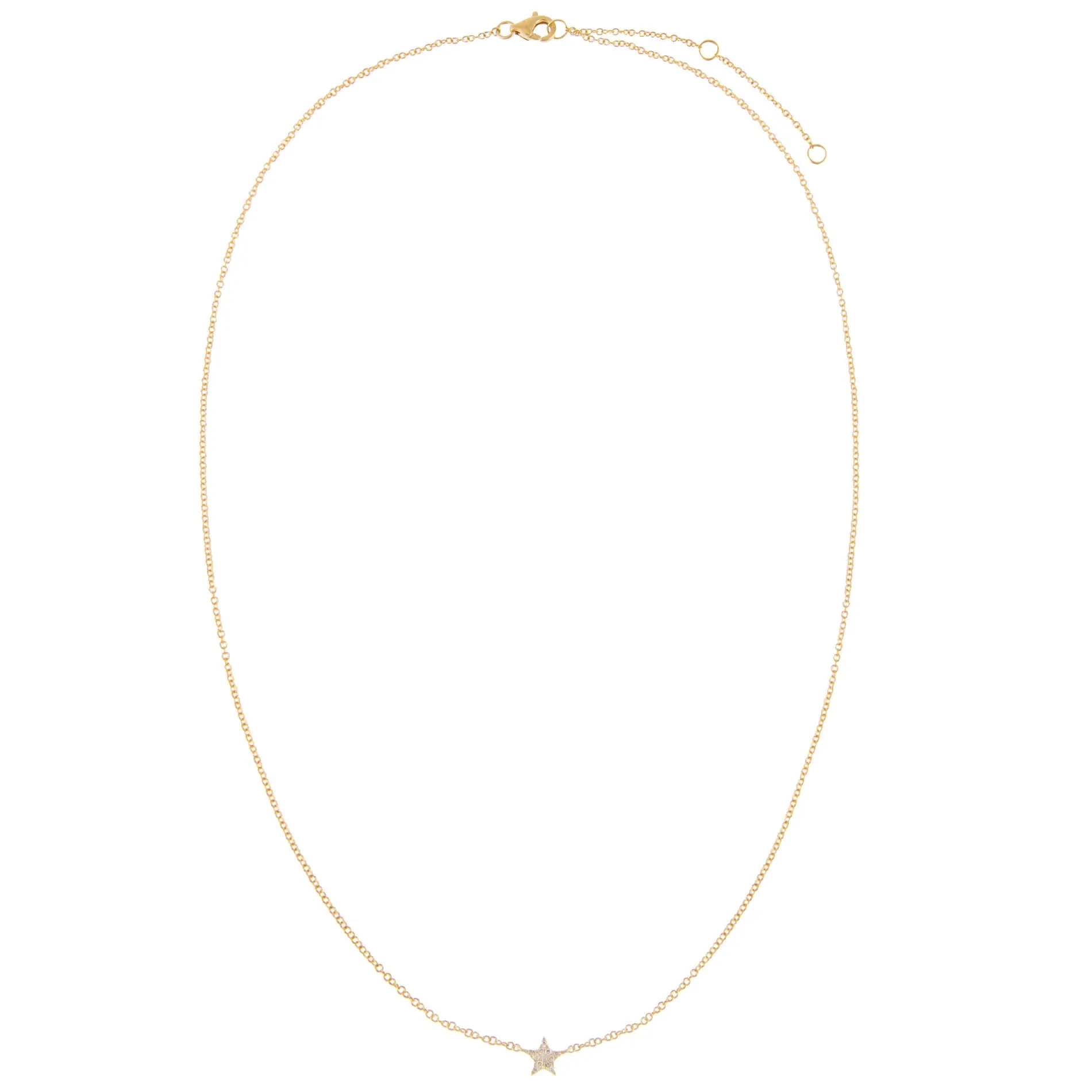 Diamond Mini Star Necklace 14K sold by Adina Eden's product image thumbnail 3