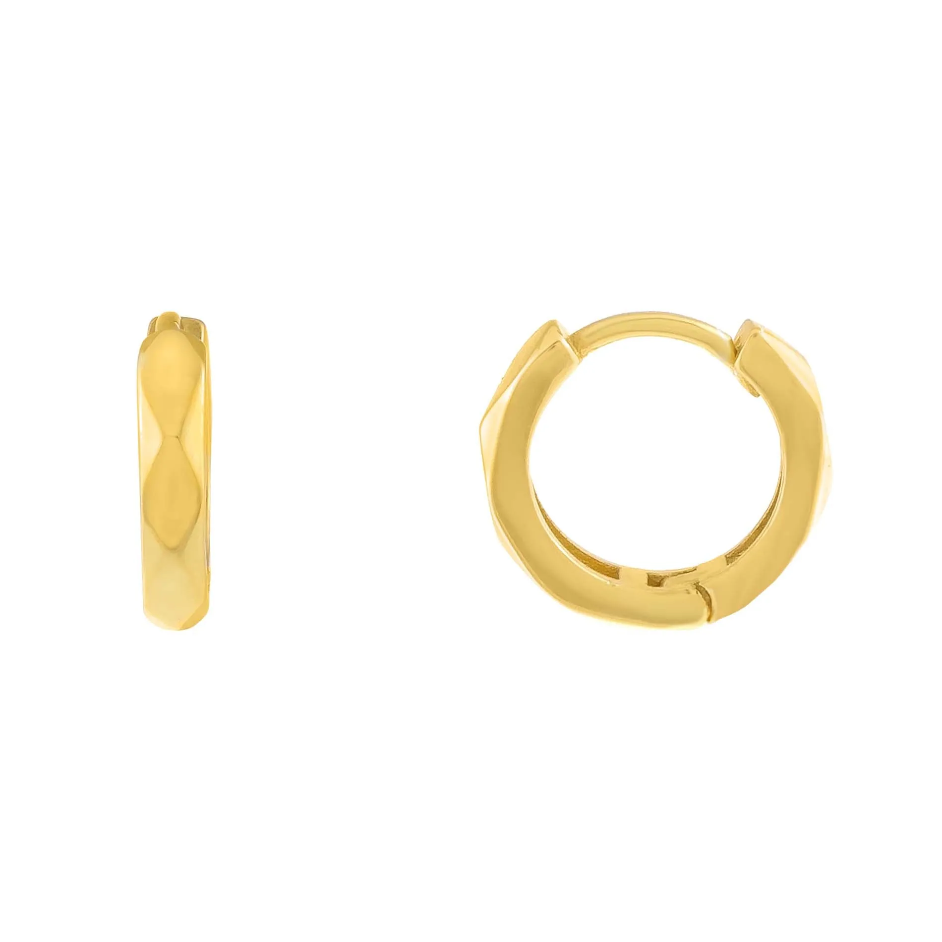 Textured Huggie Earring sold by Adina Eden's