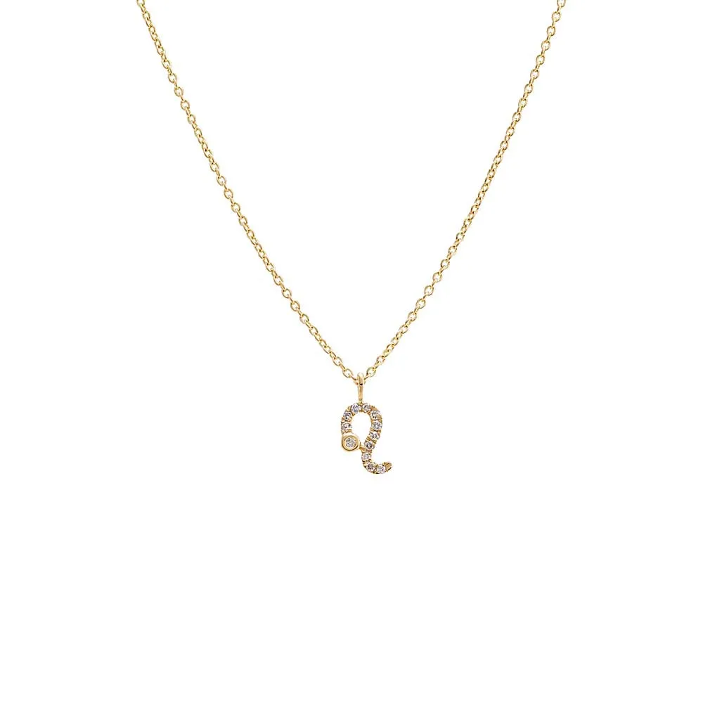 Diamond Pave Zodiac Necklace 14K sold by Adina Eden's product image thumbnail 4