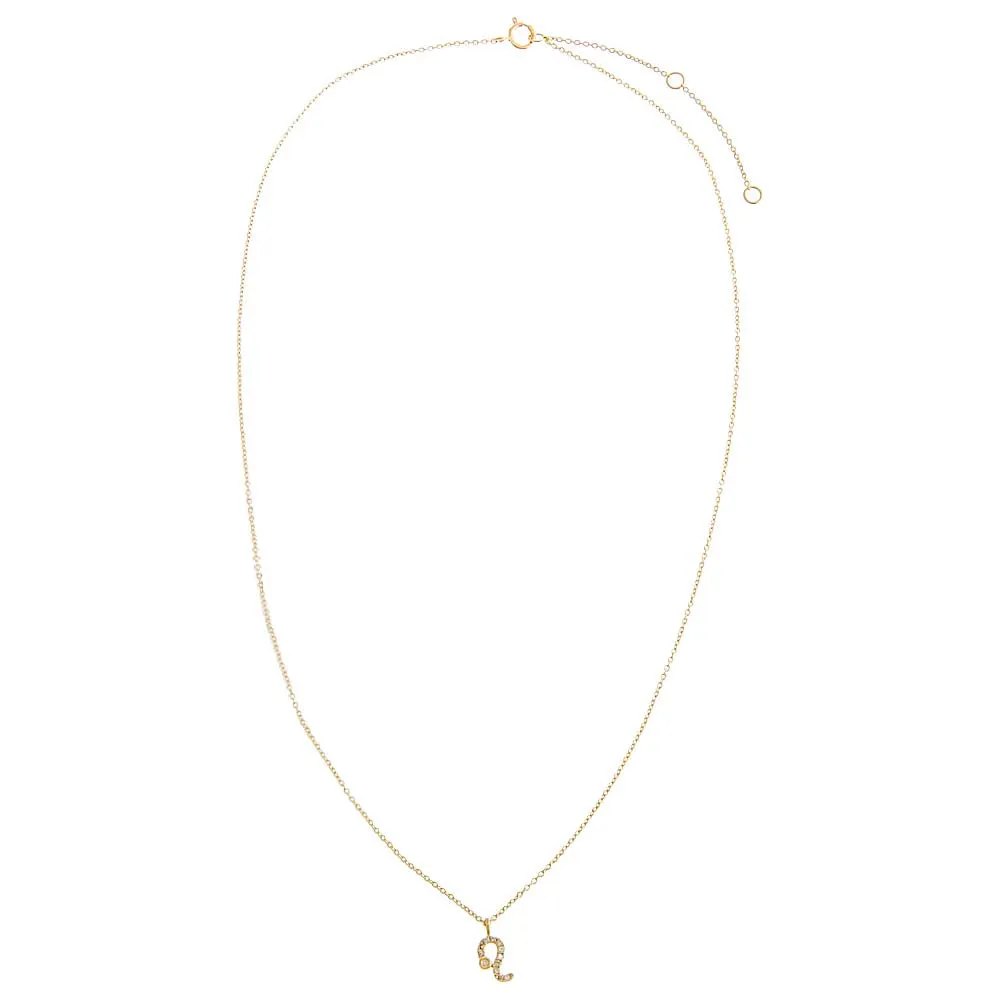 Diamond Pave Zodiac Necklace 14K sold by Adina Eden's product image thumbnail 5