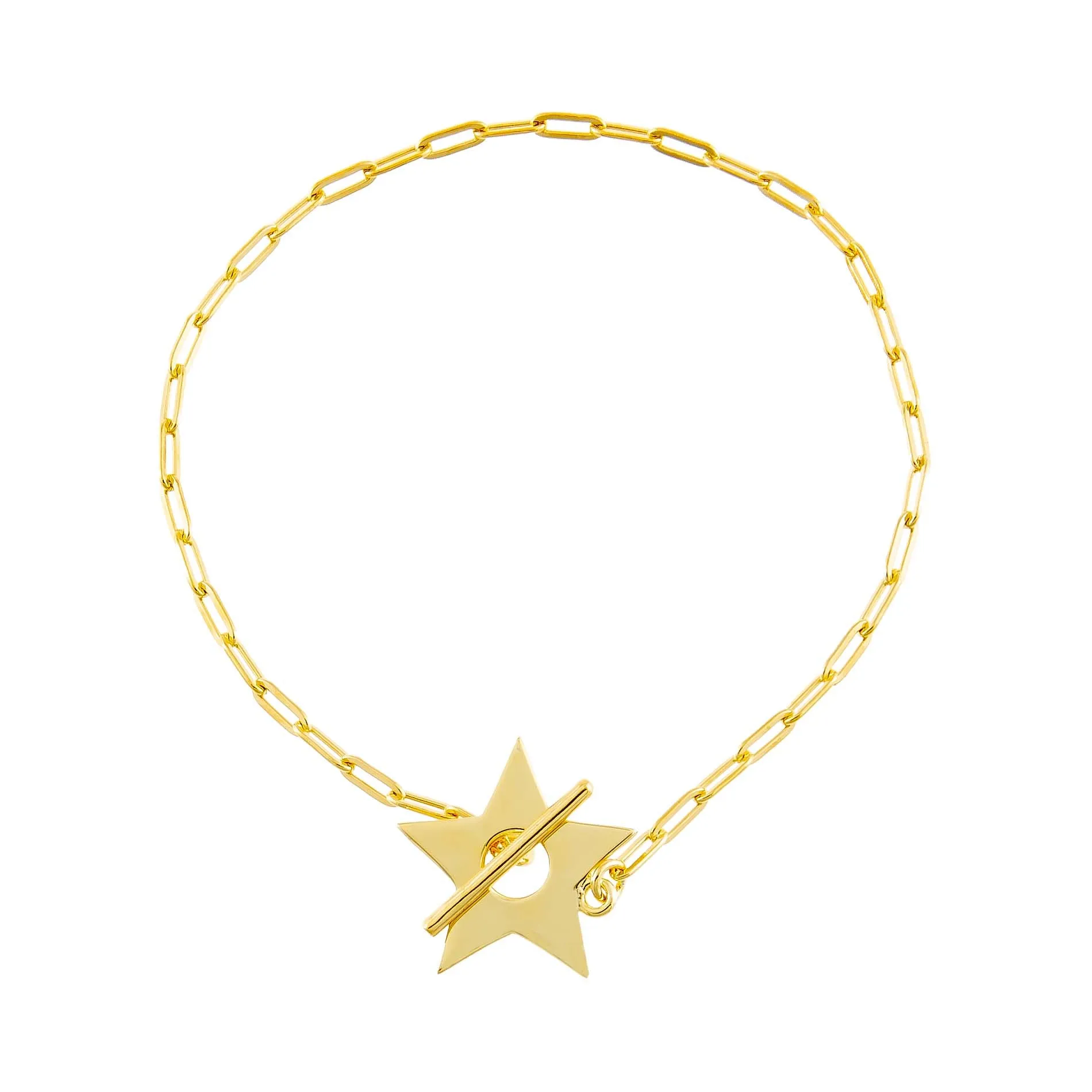 Open Star Toggle Link Bracelet sold by Adina Eden's product image thumbnail 3