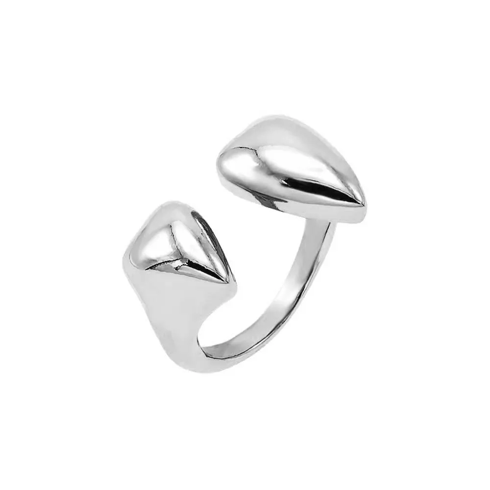 Solid Double Graduated Heart Ring sold by Adina Eden's product image thumbnail 3