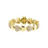 Solid/Pave Puffy Heart Tennis Bracelet sold by Adina Eden's