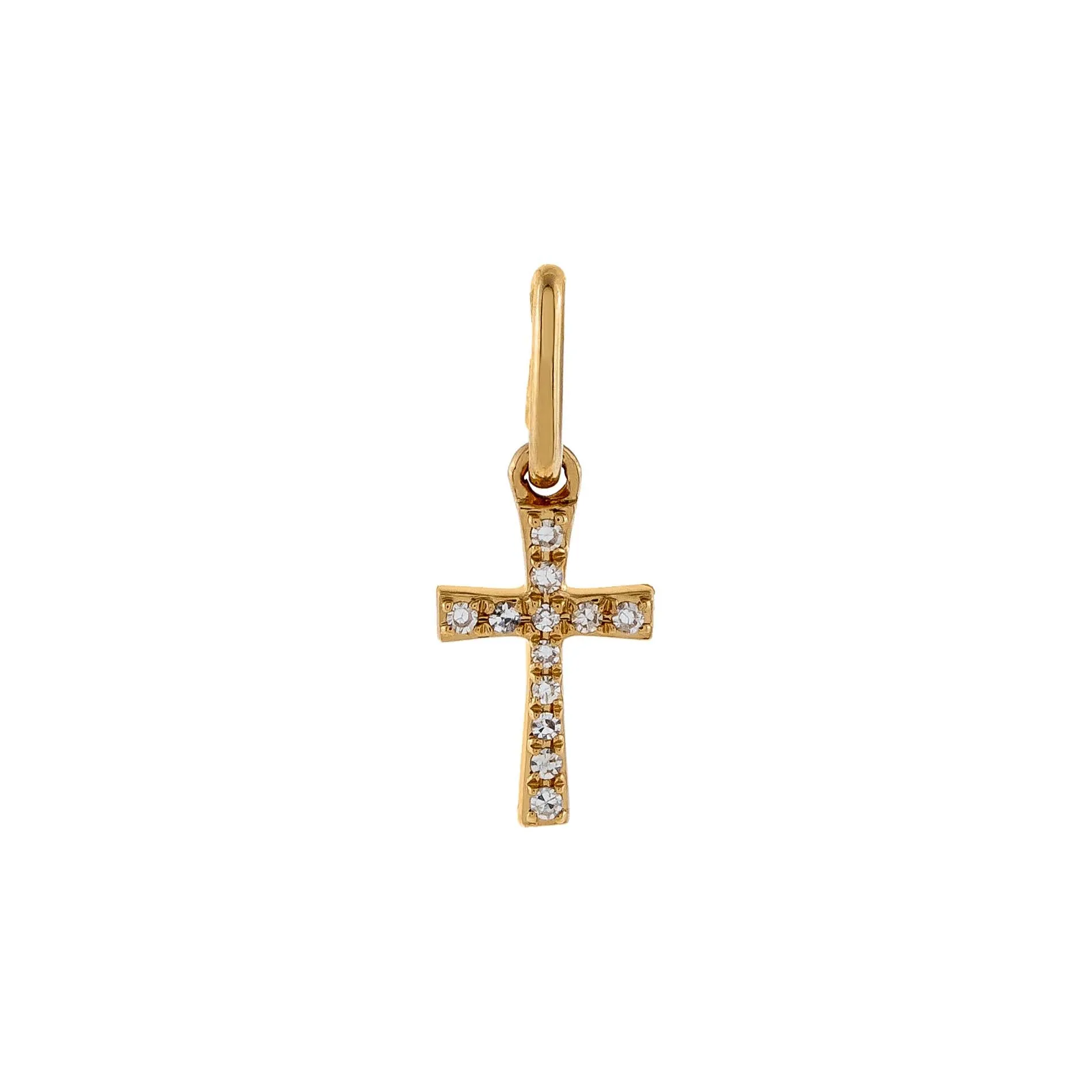 Diamond Cross Charm 14K sold by Adina Eden's