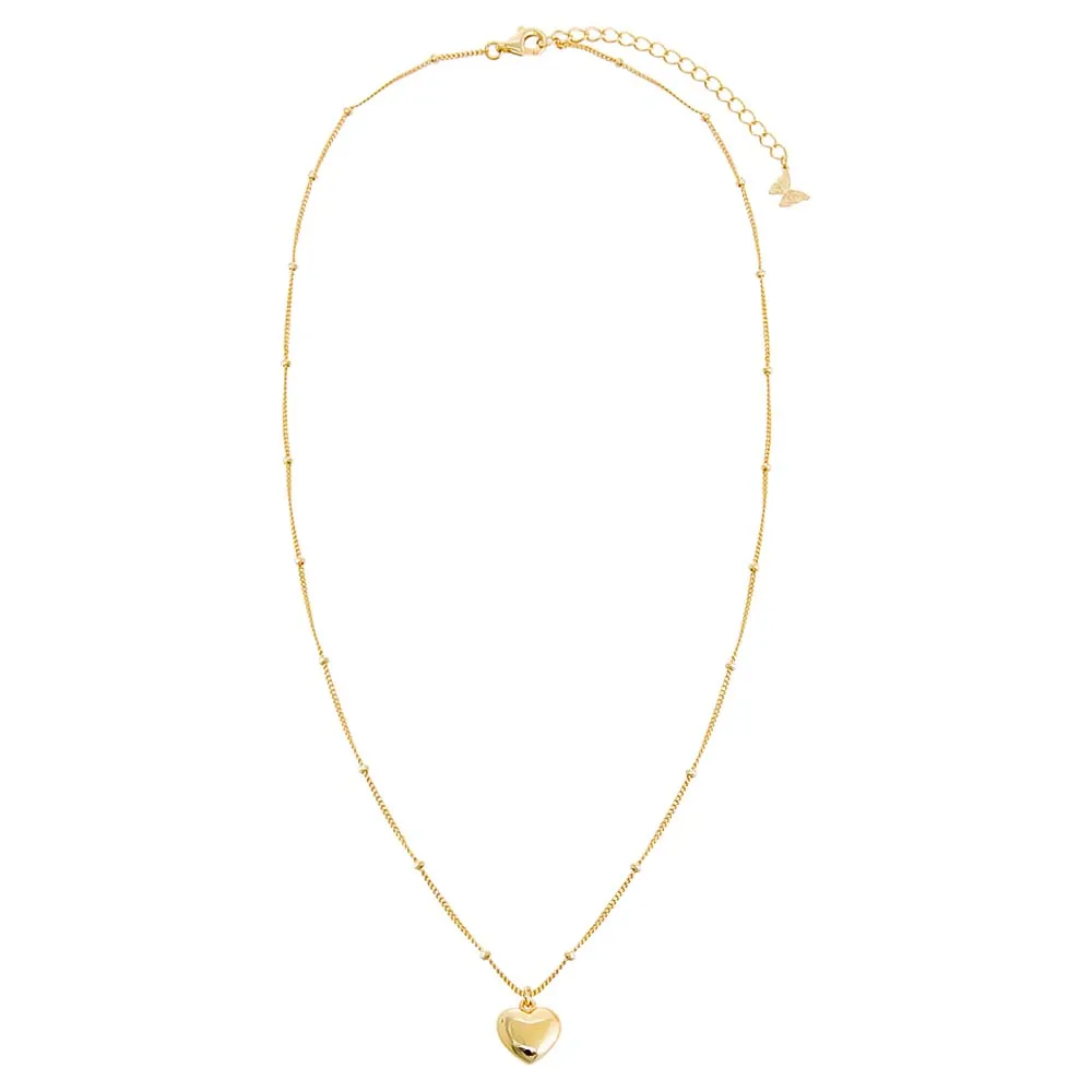 Solid Puffy Heart Necklace sold by Adina Eden's product image thumbnail 3