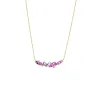 Colored Multi Shape Curved Bar Necklace sold by Adina Eden's