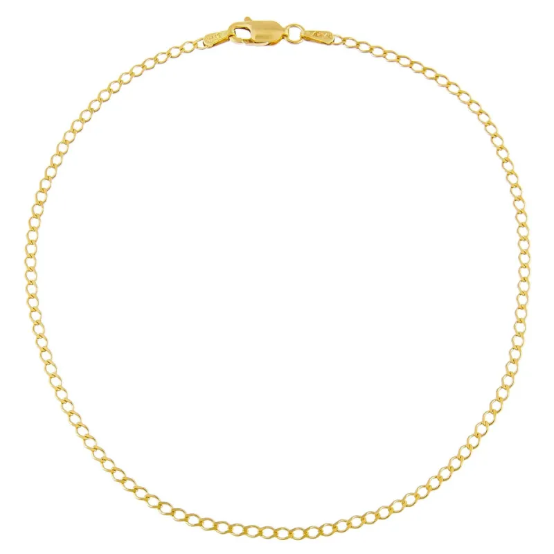 Cuban Flat Anklet sold by Adina Eden's