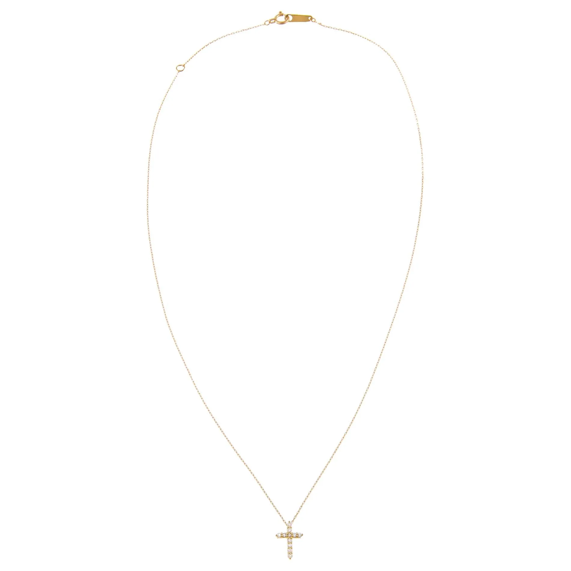 Diamond Cross Necklace 14K sold by Adina Eden's product image thumbnail 2