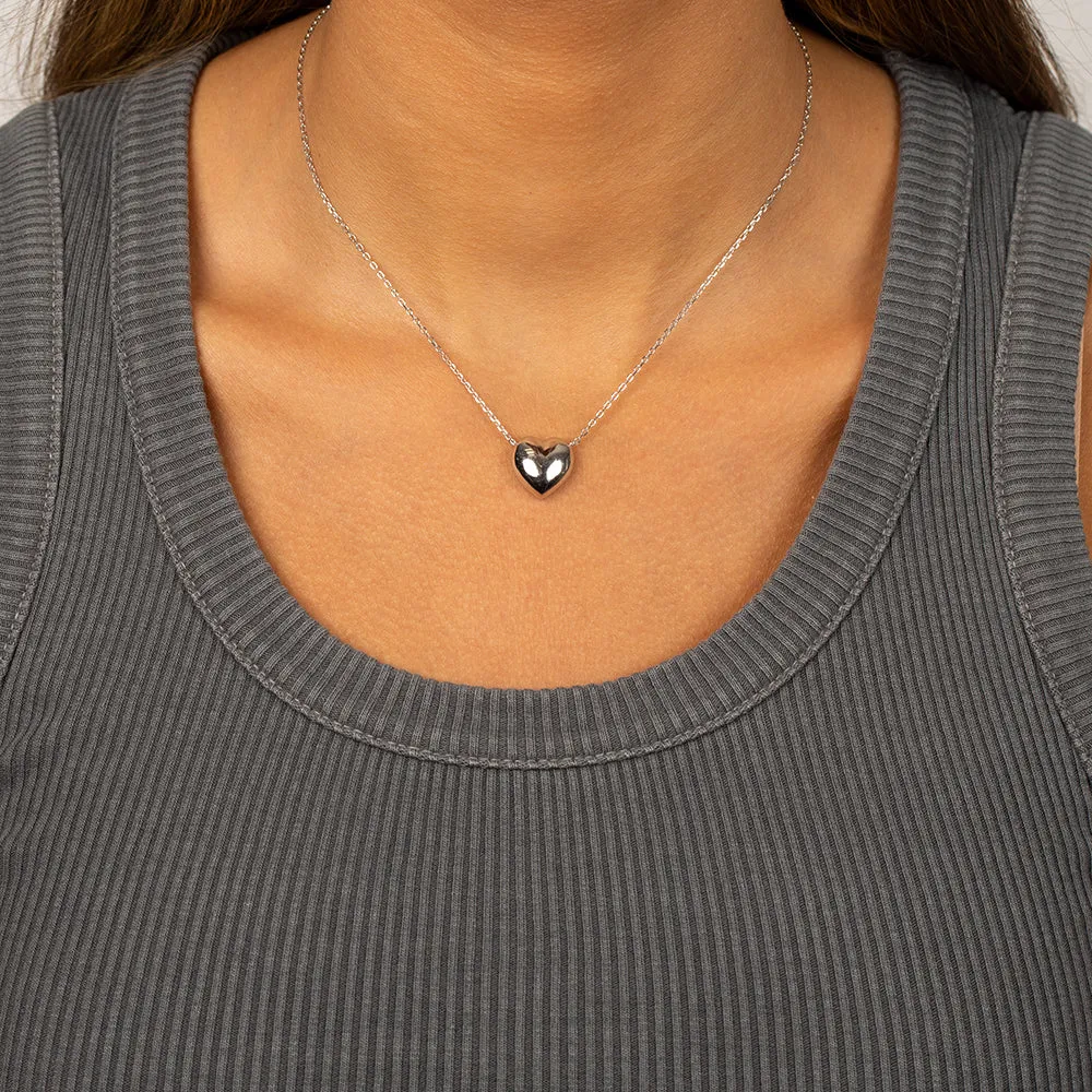 Puffy Heart Necklace sold by Adina Eden's product image thumbnail 2