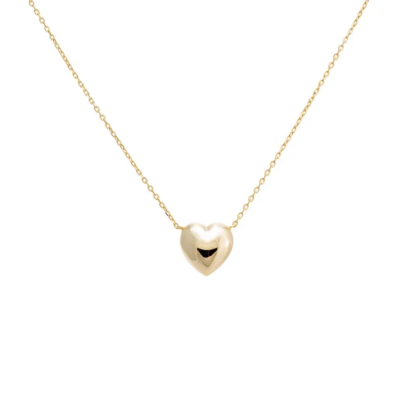 Puffy Heart Necklace sold by Adina Eden's