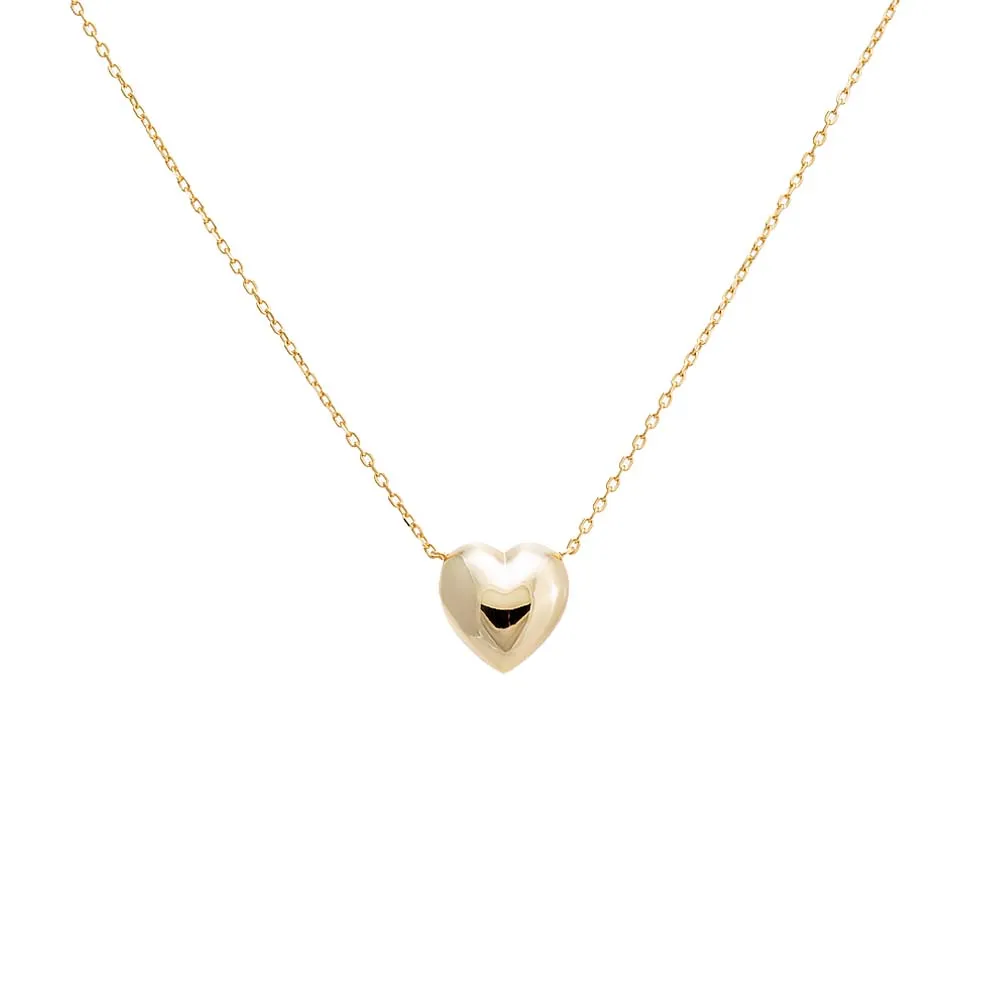 Puffy Heart Necklace sold by Adina Eden's