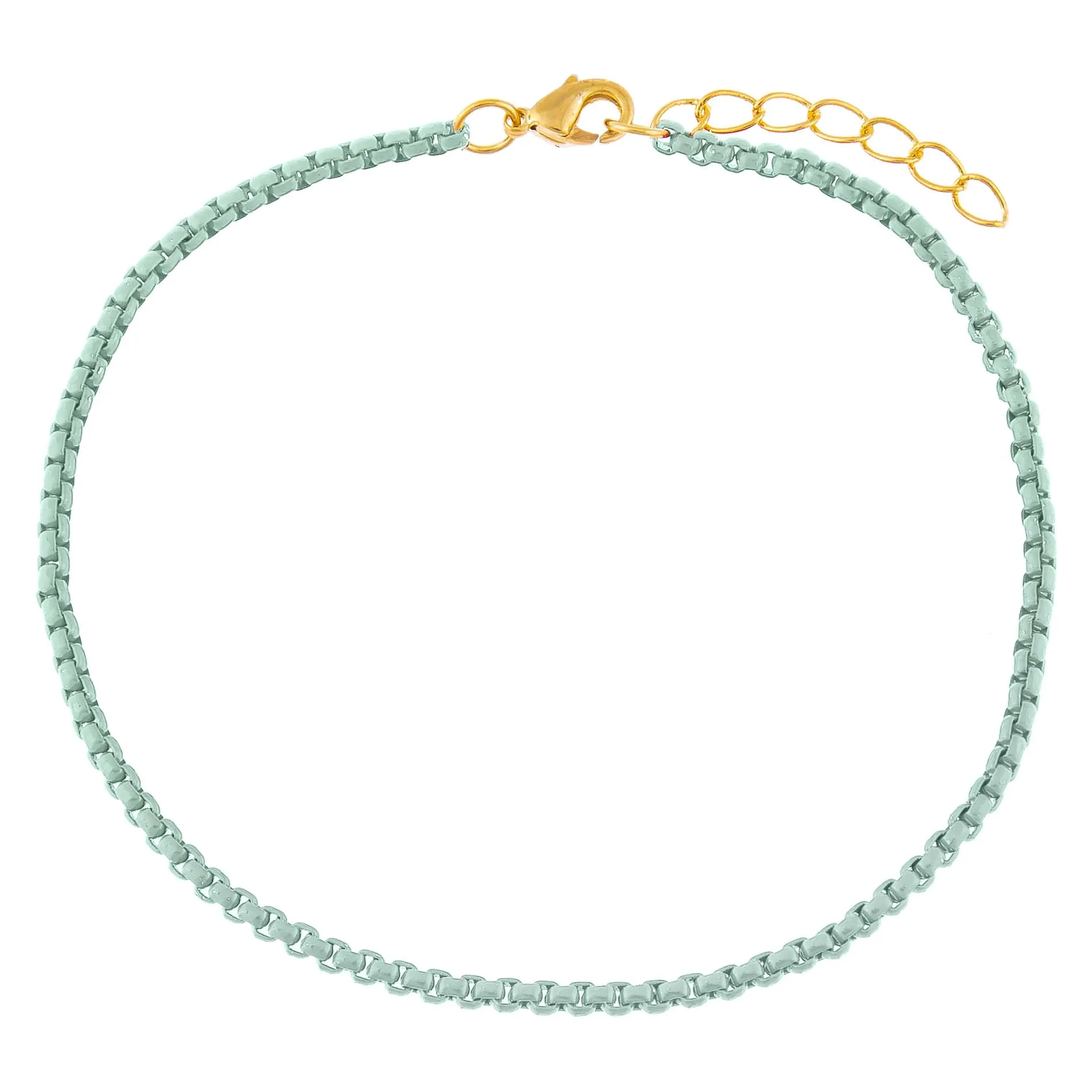 Colored Enamel Rope Chain Anklet sold by Adina Eden's product image thumbnail 4