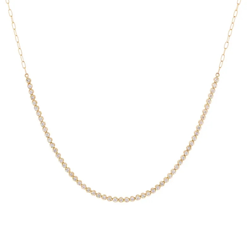 Cupcake Set Diamond Tennis Choker 14K sold by Adina Eden's