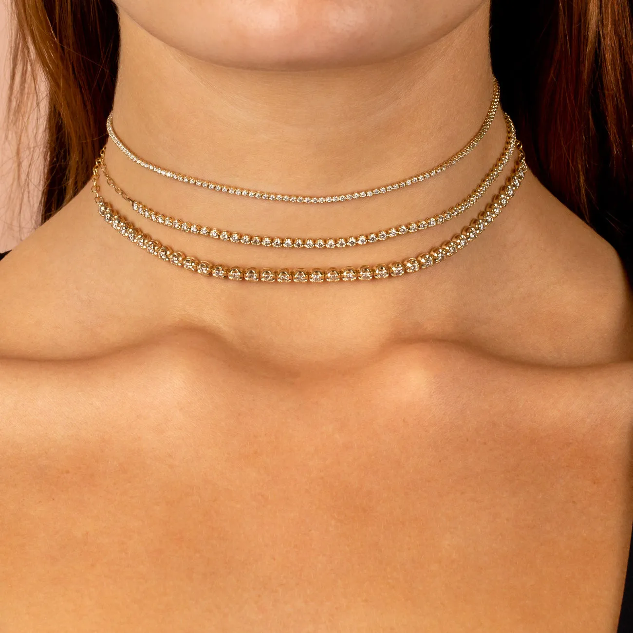 Cupcake Set Diamond Tennis Choker 14K sold by Adina Eden's product image thumbnail 2