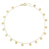 Solid Multi Disc Dangle Anklet 14K sold by Adina Eden's