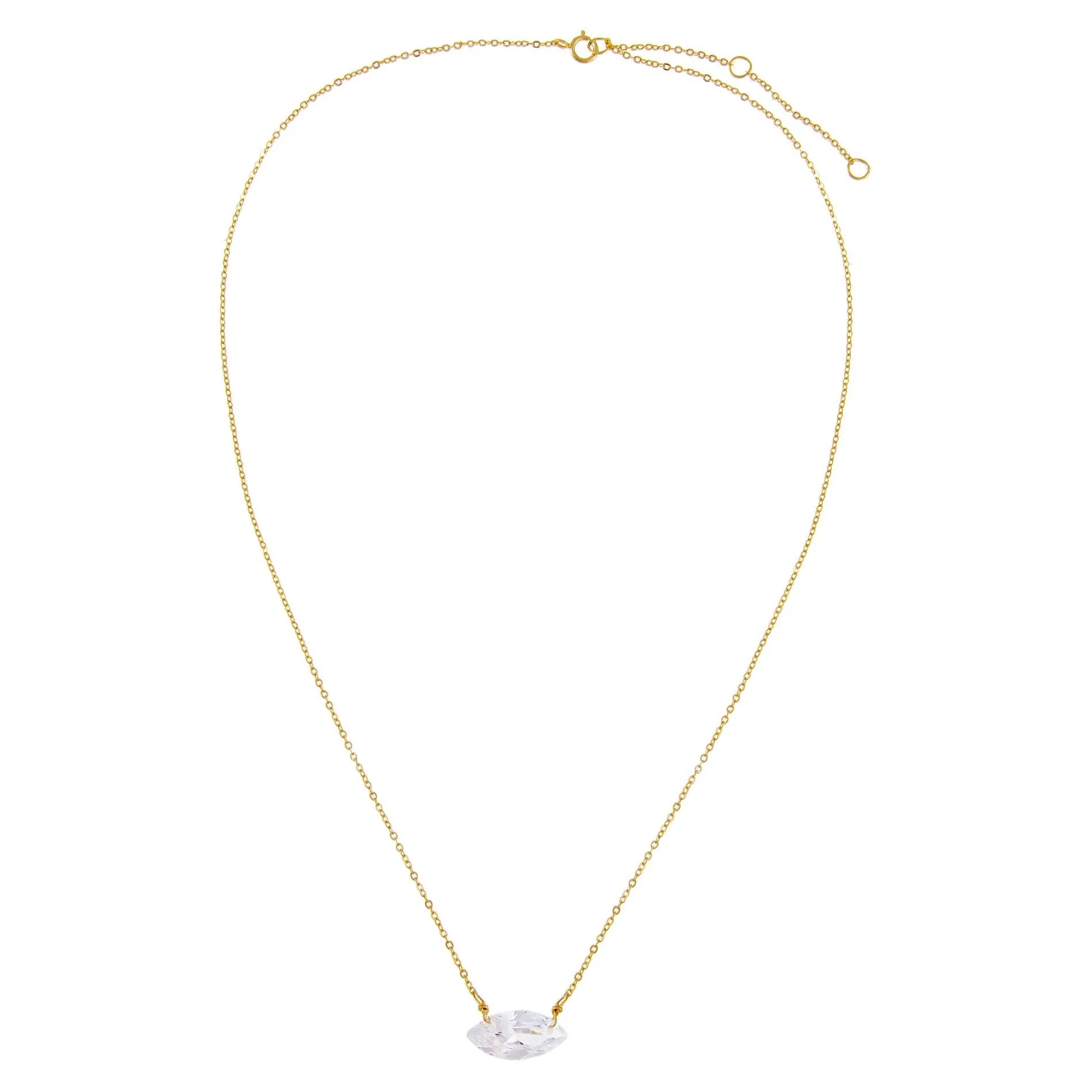 CZ Marquise Necklace sold by Adina Eden's product image thumbnail 3